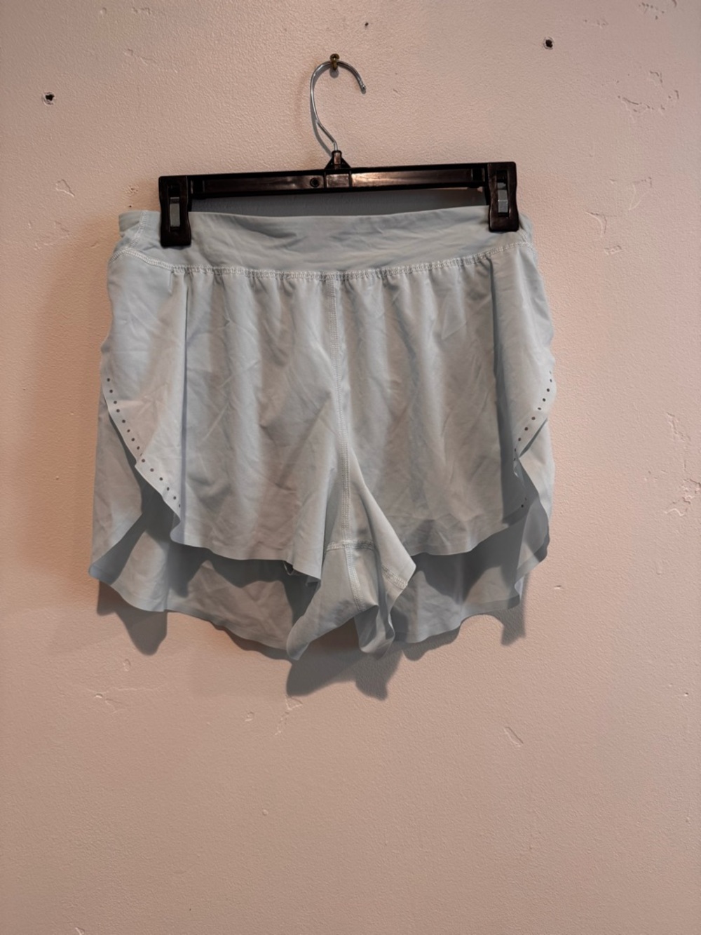 Light Blue Layered Athletic Shorts